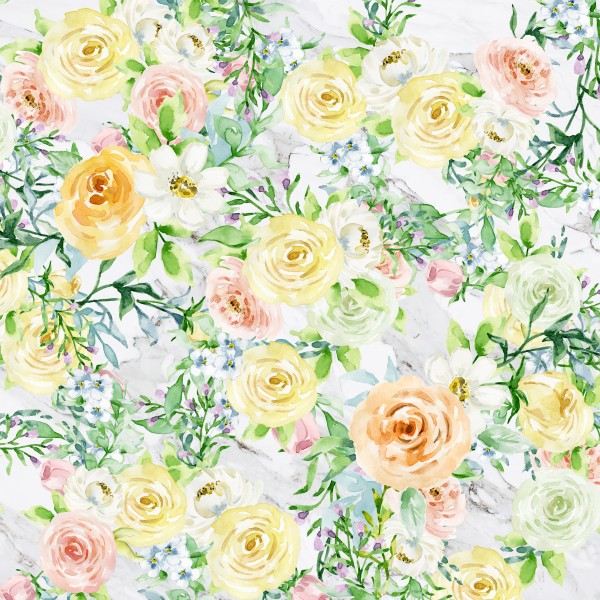 spring flowers on marble by cadinera